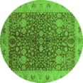 thumbnail image 1 of Ahgly Company Indoor Round Oriental Green Industrial Area Rugs, 8' Round, 1 of 4