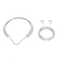 thumbnail image 1 of Collar Pulsera Pendientes, Conjunto De Joyería Nupcial Diamantes De Imitación Elegantes Y Amigables Con La Piel Para Boda Para Fiesta De Graduación, 1 of 7