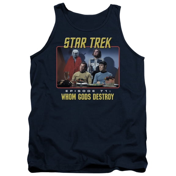 Star Trek Episode 71 Adult Tank Top Navy