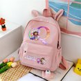 thumbnail image 3 of Gabbys-mochila Kawaii con Orejas de conejo para adolescentes, morral escolar con letras de dibujos animados, material escolar, 3 of 5