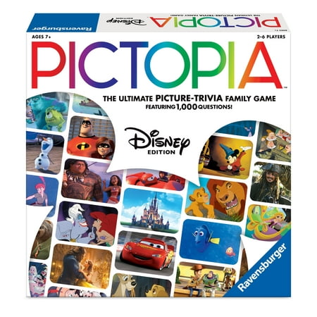 Ravensburger Pictopia: World of Disney Edition Family Trivia Board Game for Kids & Adults Age 7 & Up | 2-6 players
