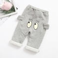 thumbnail image 2 of IROINNID Baby Boy Girl Sweatpants Newborn Kids Cartoon Keep Warm Trousers Pants,Gray, 2 of 3