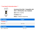 thumbnail image 2 of Accessory Drive Belt - Compatible with 2012 - 2018 Kia Rio 1.6L 4-Cylinder 2013 2014 2015 2016 2017, 2 of 2