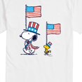 thumbnail image 3 of Peanuts - Snoopy and Woodstock Flags - Men's Short Sleeve Graphic T-Shirt, 3 of 6