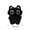 A, variant on Plush Cat Keychain - Cartoon Cat Family Key Ring, Big-Eyed Cat Pendant Toy Doll Hanging Ornament