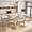 White, variant on Extendable Console Table 118.11in White MDF Multifunctional Dining Table for Small Space