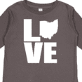 thumbnail image 4 of Inktastic Ohio Love Boys or Girls Long Sleeve Toddler T-Shirt, 4 of 5