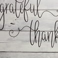 thumbnail image 4 of SoHome Cozy Living Grateful Thankful Modern Farmhouse Runner Anti-Fatigue Kitchen Mat, Grey/Black, 17.5"x55", 4 of 9