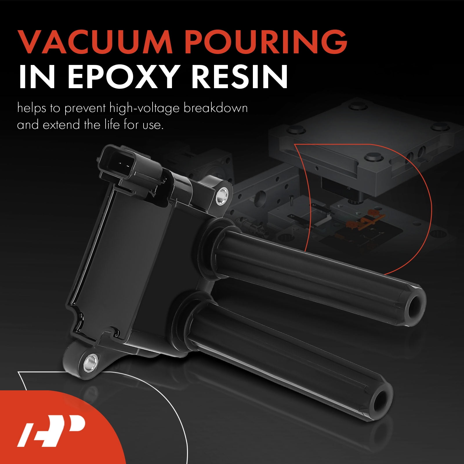A-Premium Ignition Coils Pack Replacement for Jeep Grand Cherokee 2006-2015 300 Aspen Dodge Charger Durango Challenger Ram 1500 2500 3500 8-PC Set