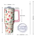 thumbnail image 2 of 30 oz Classic Christmas Tree Tumbler with Handle and Straw, Stainless Steel Insulated Cup 30 oz, Leak Proof Holiday Mug, Festive Gift, 2 of 5