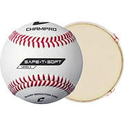 Champro Safe-T-Soft Baseball (White, 9-Inch, 1 Dozen)