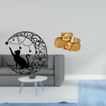 thumbnail image 2 of Escultura De Pared De Resina Metálica Con Diseño De Gato Y Cerdo De La Suerte Iluminados Por La Luna Para Estantería, Entrada, Centro De Mesa, Decoración Moderna Para Amantes De Los, 2 of 8