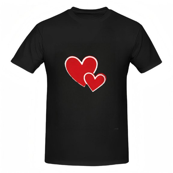 Love Hearts Graphic Tee - Valentines Day Gift Idea