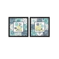 thumbnail image 2 of Metaverse Laura Marshall 'Garden Getaway Patchwork' Framed Art (Set of 2), 2 of 4