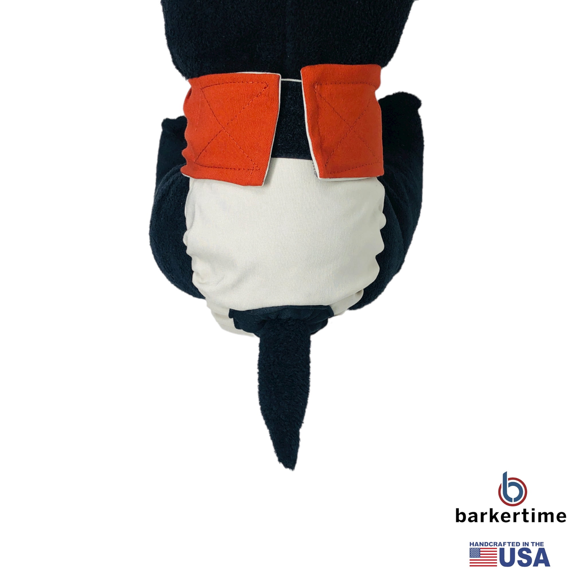 Barkertime Burnt Orange on Frosty Cream Dog Diaper