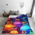 thumbnail image 5 of Cauagu Colorful Potion Bottles Magic Pattern Flannel Bed Blankets,Fleece Blanket Comfortable Air Conditioning Blanket for Sofa Bed Travel Couch & Living Room -50"x40", 5 of 8