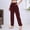 Wine, variant on Women’s Pants Wide Leg Baggy Red Pant Womens Pants Casual Comfortable Pants Flowy Pants for Women