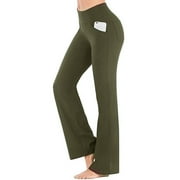 Sexy Dance Women's Bootcut Yoga Pants With 4 Pockets High Waist Plus Size Flare Leggings Stretch Workout Pant