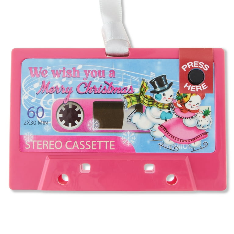 Mr. Christmas Retro Mini Cassette Ornament, Pink - Walmart.com