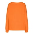 thumbnail image 3 of BiZtdJrK Plus Size Sweatshirt for Women Off Shoulder Drawstring Long Sleeve Shirts Loose Fit Fashion Fall Pullover Tops Orange XXL, 3 of 6
