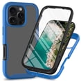 thumbnail image 6 of Designed for iPhone 16 Pro Case, Upgrade Full-Body Clear Back TPU Bumper Protective Phone Case with Built-in Screen Protector for iPhone 16 Pro Anti-Scratch Shockproof Cover, Darkblue, 6 of 6