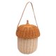 thumbnail image 3 of Bolsa de cesta con forma de bellota, cesta de almacenamiento de mimbre para niños, cesta tejida de mimbre para niños, cesta de almacenamiento de mimbre para niños, diseño revolucionario, 3 of 8