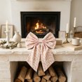 thumbnail image 6 of 2026 Christmas Indoor Home Decor Cute Fabric Large Bow Decor With Hanging Ribbon Multi-Color Big Bow Ornament For Curtain Tieback Door Wreath Wall Birthday Party, 6 of 6