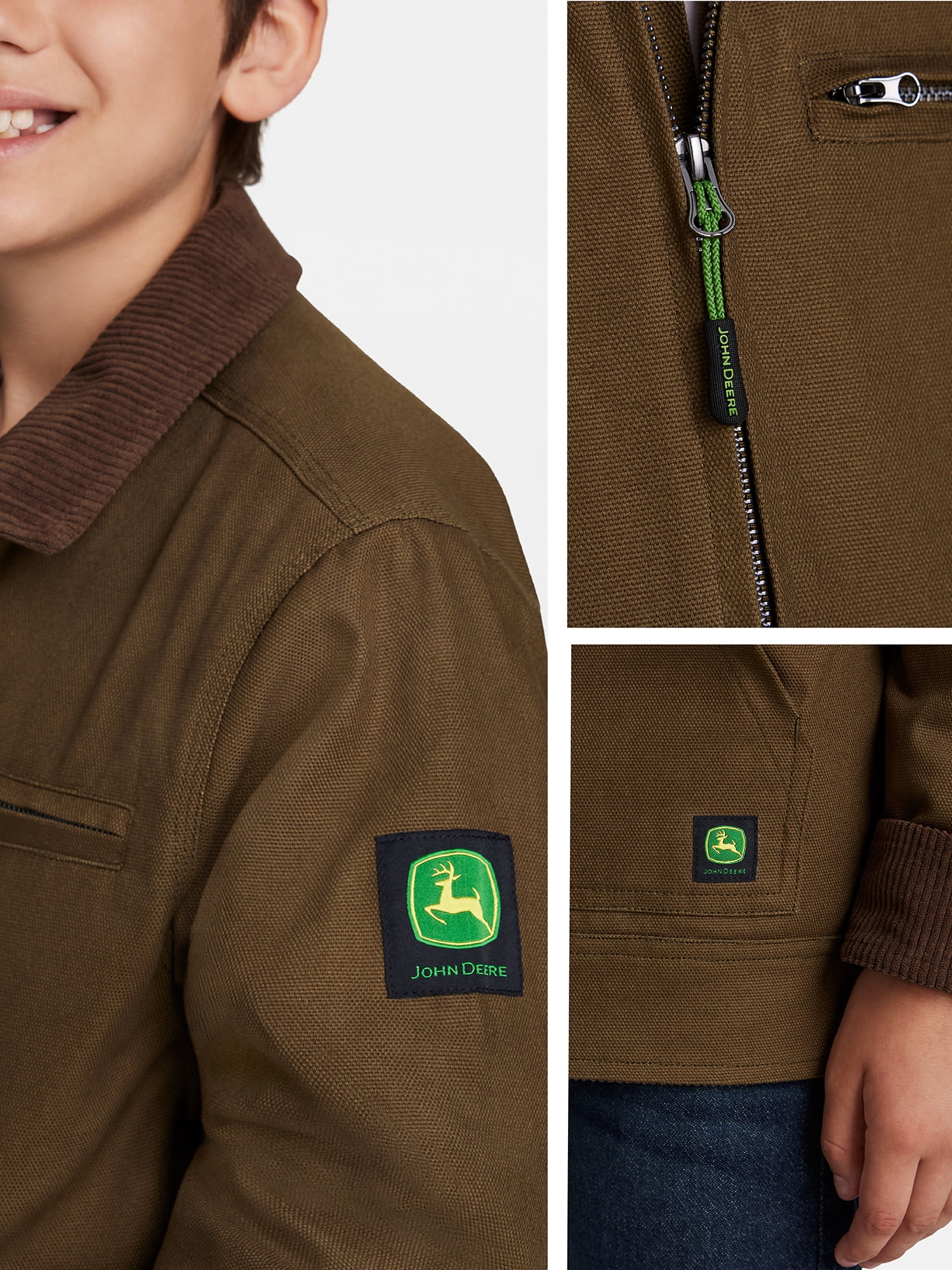 John Deere Boy's Canvas Tractor Jacket, Sizes 4 - 16