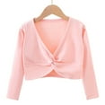 thumbnail image 2 of LIaqionyy Kids Girls Long Sleeve Cardigan Cotton Outerwear Cropped Casual Tops Dancewear Dress Cover up Top, 2 of 5
