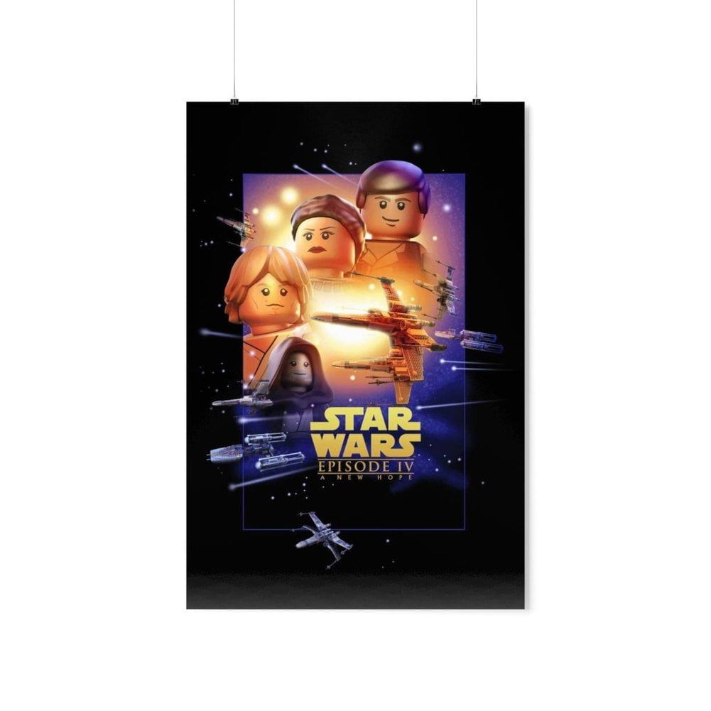 Custom MOC Same as Major Brands Star Wars Episode IV LEGO Movie Wall Art POSTER ONLY Walmart