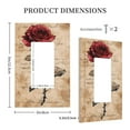 thumbnail image 3 of KLL Vintage Rose Botanical Art Pattern Electrical Outlet Covers, 3" x 5" 1 Pack Electric Receptacle Plug Covers for Decorator Receptacle Outlet & Switch-Style U, 3 of 6