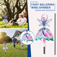 thumbnail image 2 of Fairy Ballerina Wind Spinner, Whimsical Creative Flower Fairy Elf Spinning Gradient Plastic Windmill Esculturas Angel Wind Chime Con Estaca De Metal Para Jardín Césped Patio Adornos Al Aire Libre Muyoka Hogar, 2 of 7