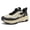 Black and white 36-US 11, variant on Men's Breathable Knit Athletic Sneakers, Summer Lightweight Running Shoes, moisture-wicking mesh upper and non-slip outsole for daily walking, gym sports and casual street wear.