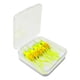 thumbnail image 3 of 5 señuelos de pesca con mosca, cebos para moscas con caja, ligeros, impermeables, artificiales. amarillo fluorescente, 3 of 8