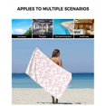 thumbnail image 5 of Pink Spring Floral Towel Set of 3, Soft Microfiber Bath Towels, Hand Towel, Washcloths, Elegant Watercolor Summer Botanical Quick-Dry Absorbent Towels for Bathroom Kitchen Hotel Beach Gym Spa, 5 of 7