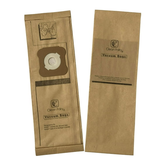 CF Clean Fairy 12Pack Vacuum Bags Compatible with Kirby 197294 197394 for G3 G4 G5 G6 G7