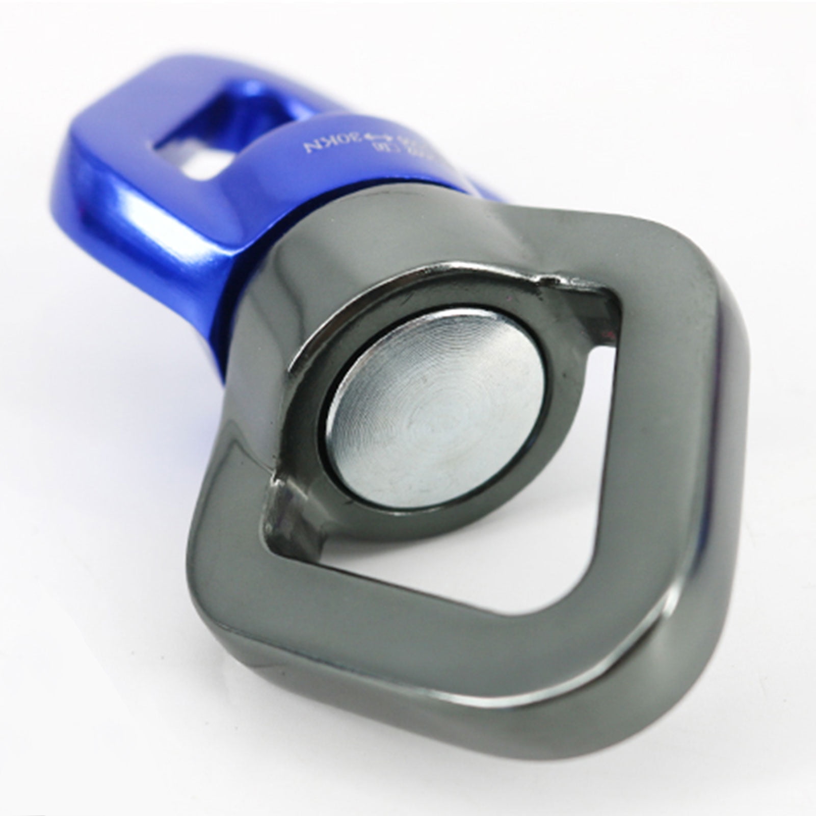SPRING PARK Safety Rotational Device, Aluminum Alloy Double-Ball Bearing Swivel, Minimum Breaking Strength 30 kN, Spins & Rotates 363° For Smooth Rope Climbing, Hiking & Exercise