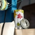 thumbnail image 3 of 20oz Tumblers Fall Leaves Stainless Steel Vacuum Insulated Double Wall Travel Tumbler Cups Mug with Lid and Straw,Cleaning Brush for Cold & Hot Drinks, 3 of 7