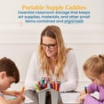 thumbnail image 3 of ECR4Kids 4-Compartment Small Plastic Caddy, Multipurpose Organization, Contemporary, 6-Pack, 3 of 9