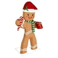 thumbnail image 2 of VEIKOUS 5ft Lighted Christmas Gingerbread Man Decoration, 2 of 12