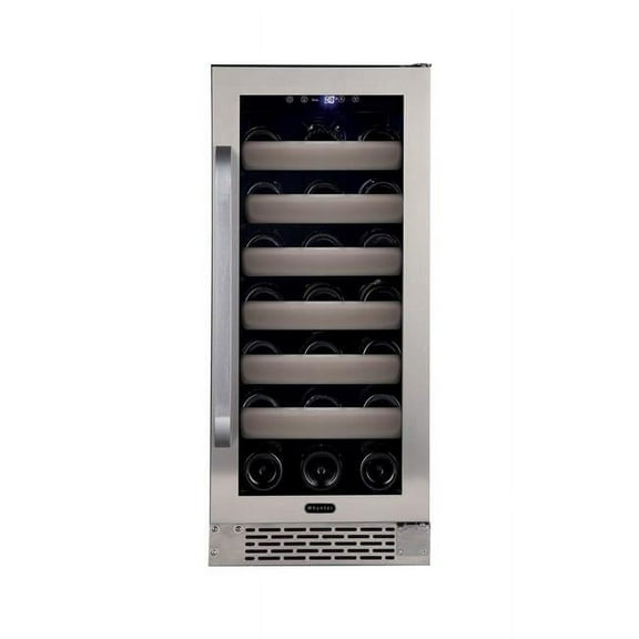 Elite 33 Bottle Seamless Stainless Steel Door Single Zone Built-in Wine Refrigerator