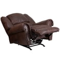 thumbnail image 5 of Breathable Padre Espresso Fabric Accent Nail Rocker Recliner, 5 of 5