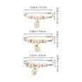 thumbnail image 2 of BEADCEST 15Ud Decorativo De Perla Para Suéter Bufanda Y Chaqueta En Metal Dorado, 2 of 6