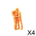 thumbnail image 1 of 4x1: Mini Figuras Arquitectónicas Sin Pintar A Escala 64 Para Micropaisajes De Trenes, 1 of 8