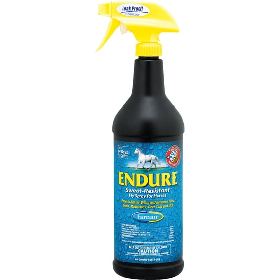 Farnam Endure Sweat-Resistant Fly Spray for Horses 1 Qt