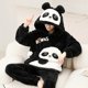 thumbnail image 3 of Conjunto de pijama de franela gruesa para mujer, ropa de dormir cálida para el hogar, Tops y pantalones para parejas, Unisex, Invierno, 3 of 5