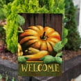 thumbnail image 3 of America Forever Welcome Garden Flag, 12.5 x 18 inch Double Sided, Fall Pumpkin Decor, Autumn Harvest Welcome Flag, Thanksgiving Outdoor Yard Banner, Rustic Farmhouse Decoration, 3 of 5