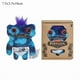 thumbnail image 3 of Creative Gifts Ugly Cute Toys,Funny Ugly Monster,Collectible , Toy (Wide eyed monster treasure (tie dye blue red), 3 of 5