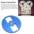 thumbnail image 3 of 1/4 7 Inch Empty Reel To Reel Tape, Universal 2 Holes Take Up Reel To Reel Small Hub For , Empty Disc Opening Machine Parts, Aluminum Alloy Open Reel Sound Takeup Reel, 3 of 8
