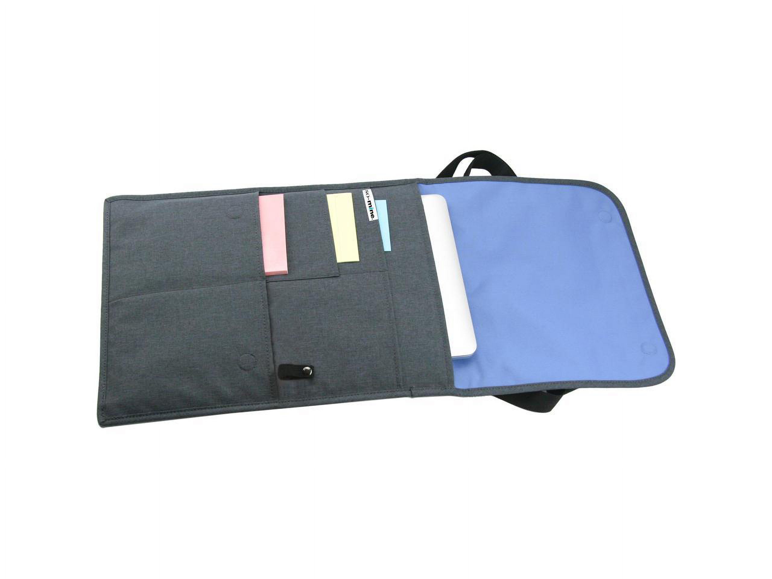 So-Mine Charcoal / Cobalt Laptop Case - Model SM454